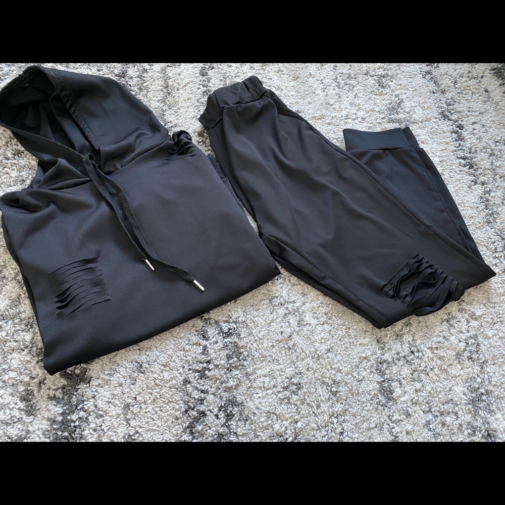 Black sweatsuit